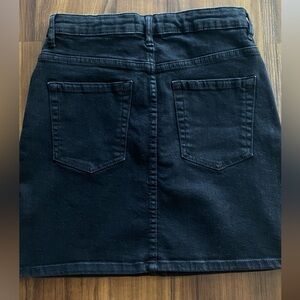 Black Zara jean skirt